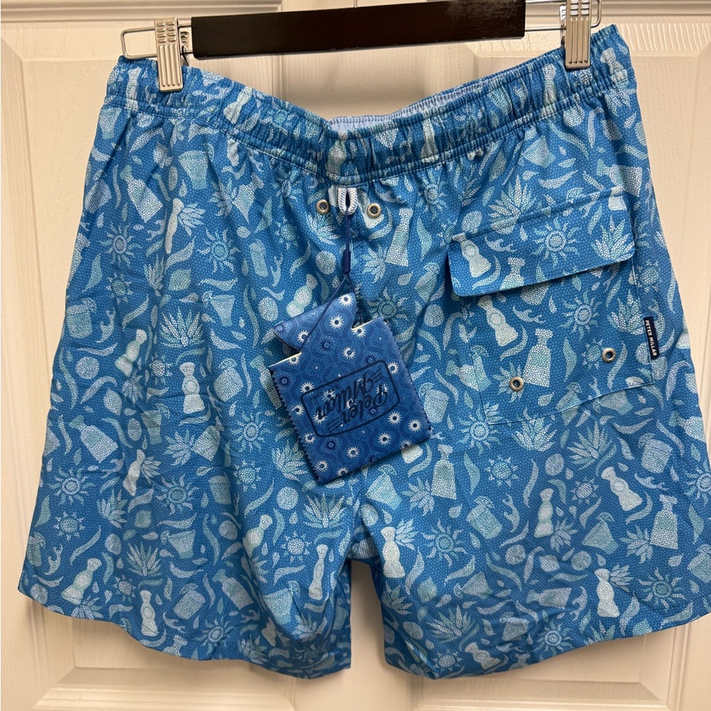 New Peter Millar Mosaic Swim Trunks - Picture 9 of 12